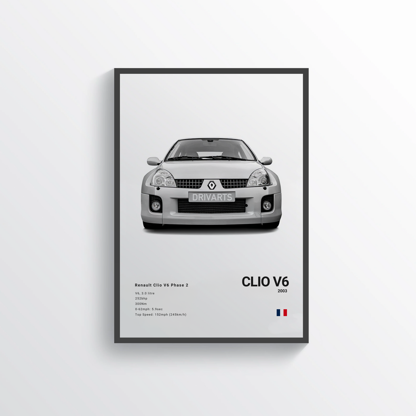 Renault Clio V6 2003 Classic Poster
