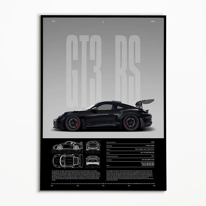 Affiche du plan de la McLaren 765 LT