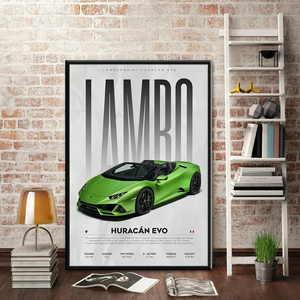 Lamborghini Huracan Performante Premium Poster