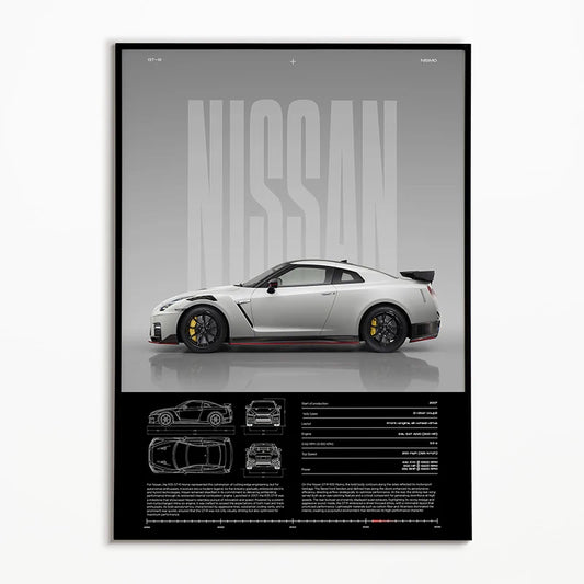Affiche du plan directeur de la Nissan GT-R