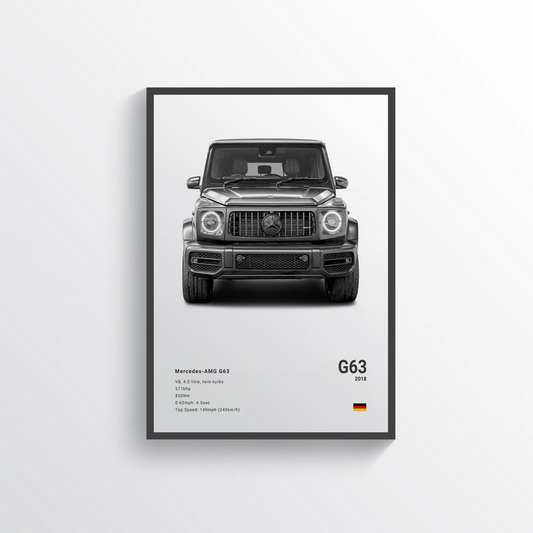 Mercedes Classe G63 2018 Classic Poster