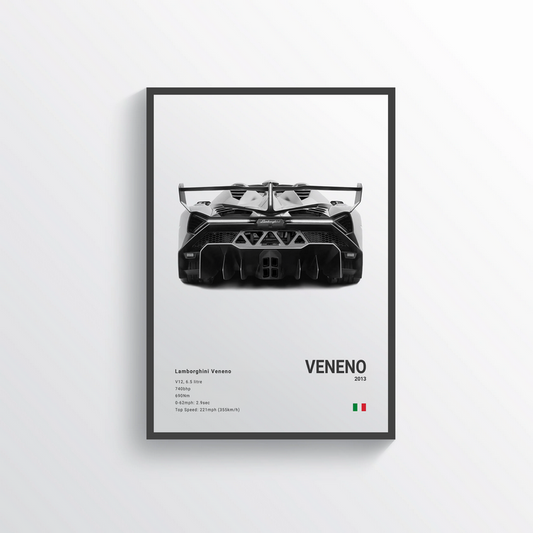 Lamborghini Veneno 2013 Classic Poster