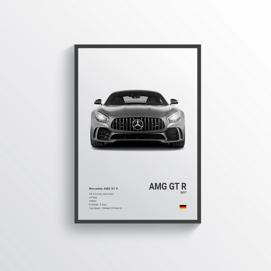 Mercedes AMG GT R 2017 Classic Poster