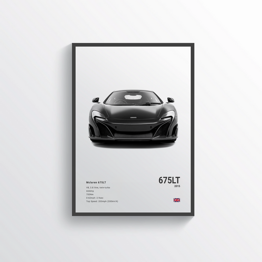 McLaren 675LT 2015 Classic Poster