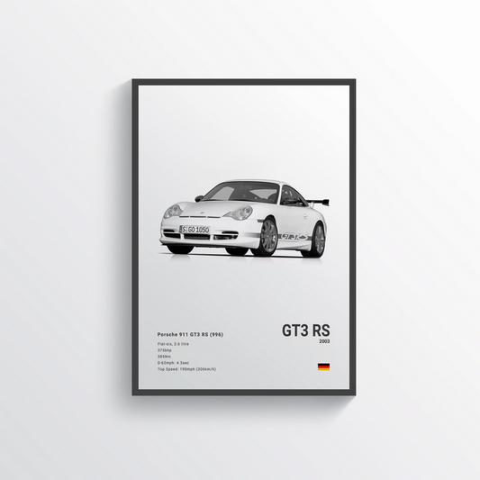 Porsche 911 GT3 RS 2003 Classic Poster
