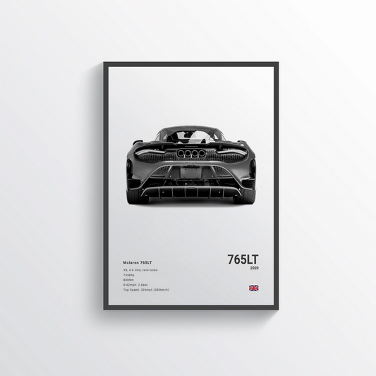 McLaren 765LT 2020 n°2 Classic Poster