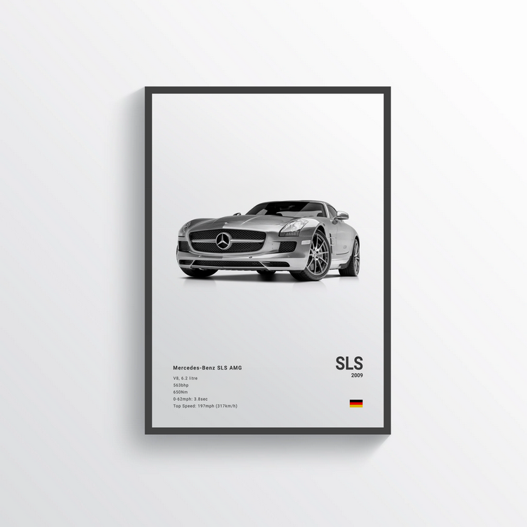 Mercedes SLS AMG 2009 Classic Poster
