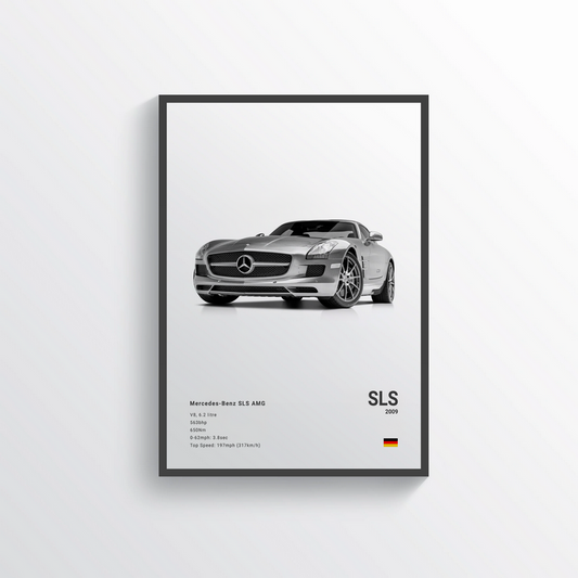 Mercedes SLS AMG 2009 Classic Poster