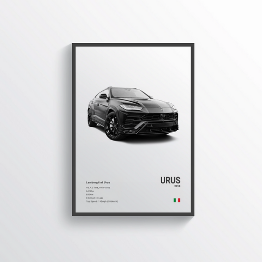 Lamborghini Urus 2018 Classic Poster