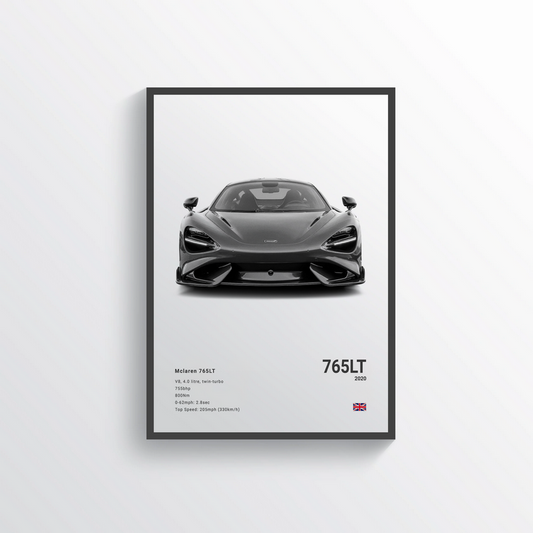 McLaren 765LT 2020 Classic Poster