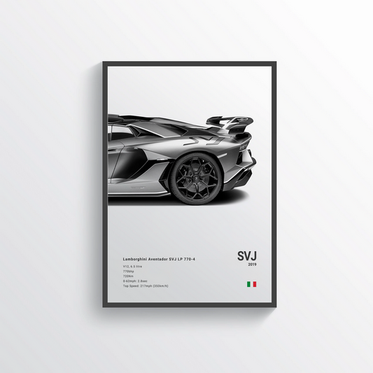Lamborghini Aventador SVJ LP 770-4 2019 n°2 Classic Poster