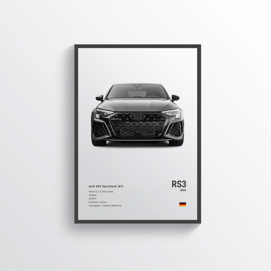 Audi RS3 Sportback 2022 Classic Poster