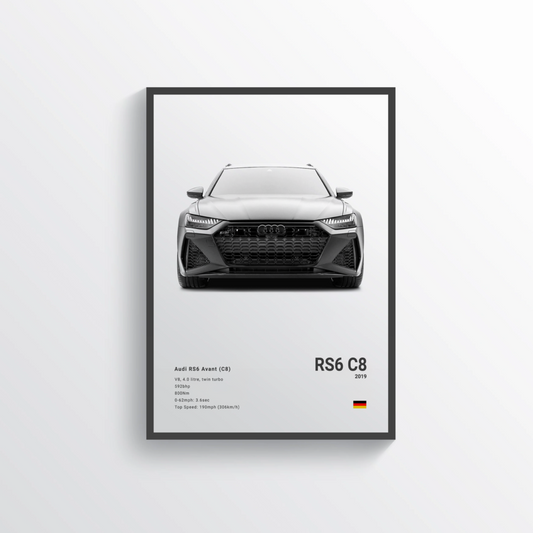 Audi RS6 Avant C8 2019 Classic Poster