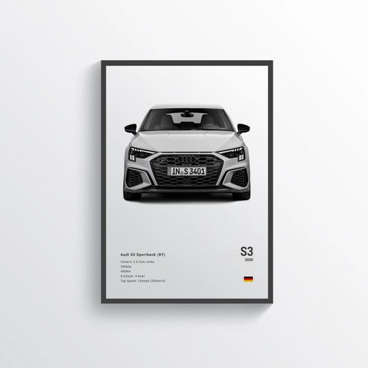 Audi S3 Sportback 2020 Classic Poster