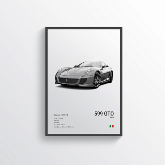 Ferrari 599 GTO 2010 Classic Poster