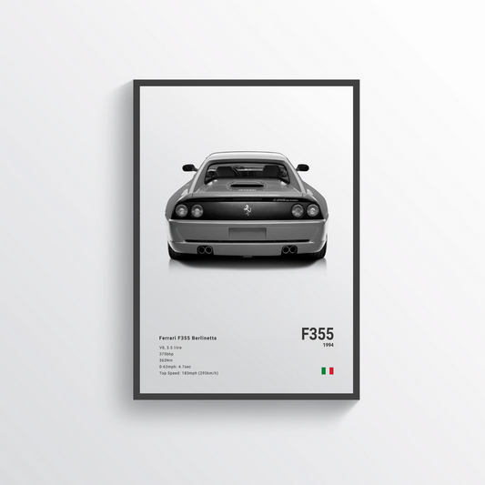 Ferrari F355 Berlinetta 1994 Classic Poster