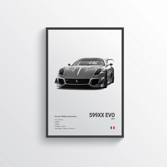 Ferrari 599XX EVO 2011 Classic Poster