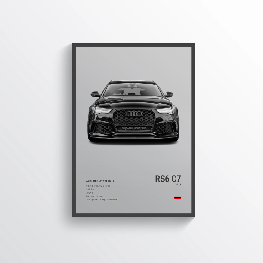 Audi RS6 Avant C7 2012 Classic Poster