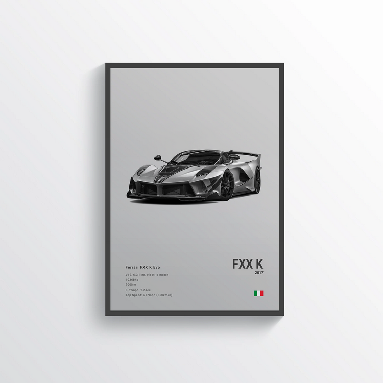 Ferrari FXX K Evo 2017 Classic Poster