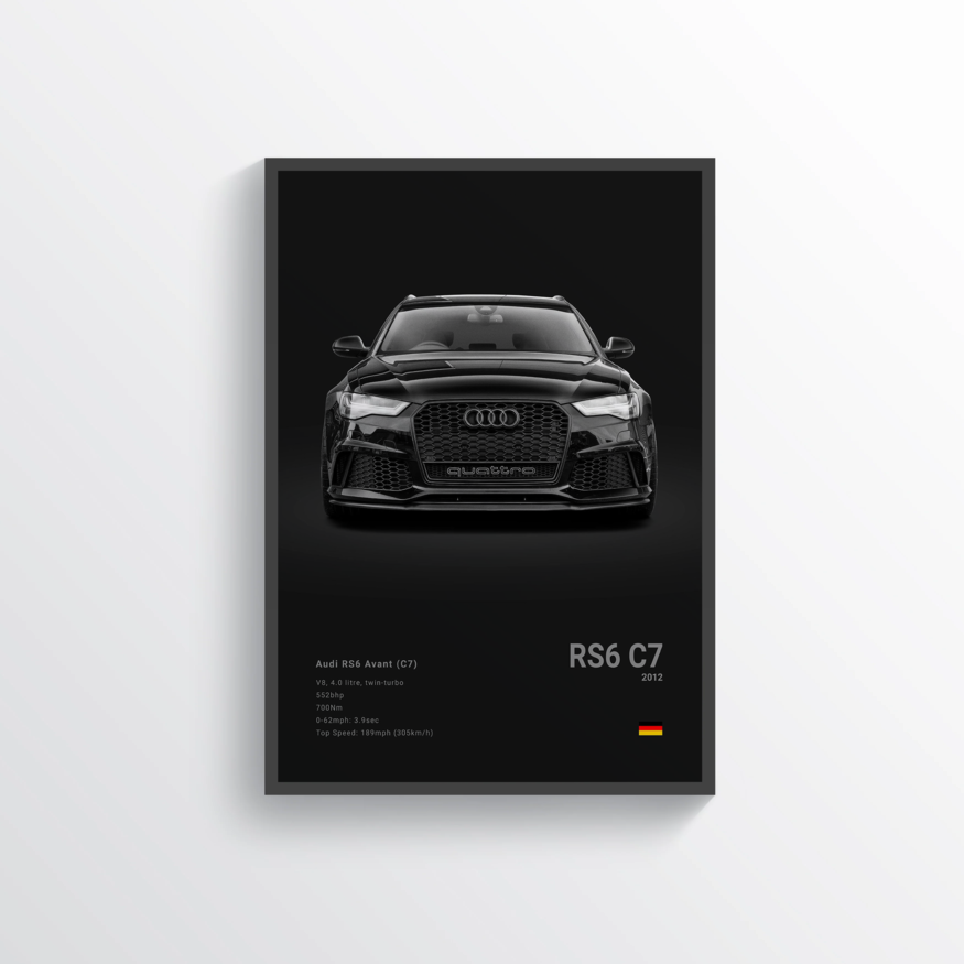Audi RS6 Avant C7 2012 Classic Poster