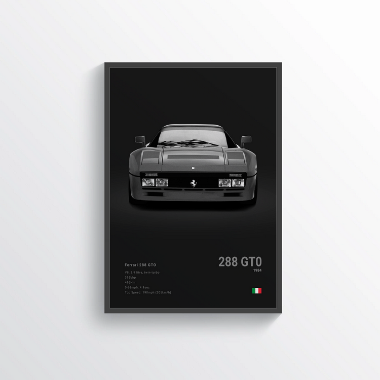 Ferrari 288 GTO 1984 Classic Poster