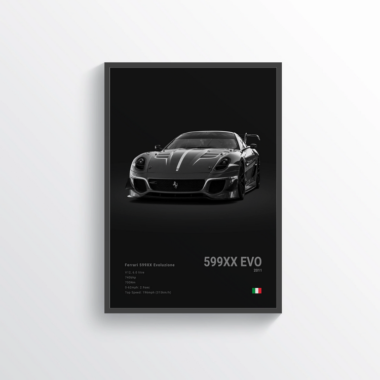 Ferrari 599XX EVO 2011 Classic Poster