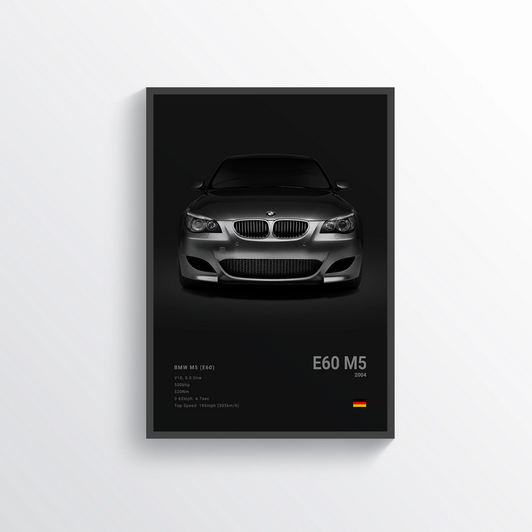 BMW M5 E60 2004 Classic Poster